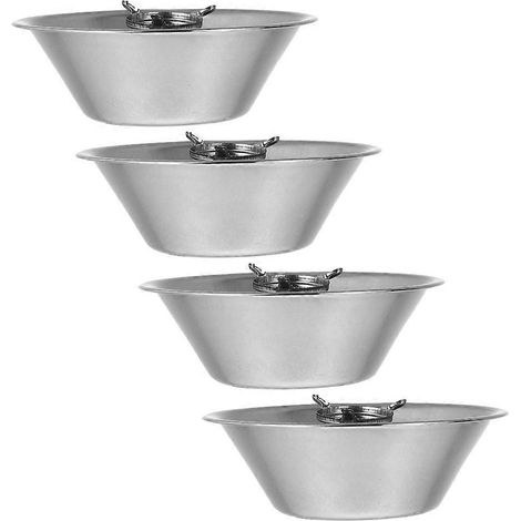 Récupérateur d'huile pour hotte aspirante, gobelet en acier inoxydable pour la collecte des graisses (lot de 4) (1/5)