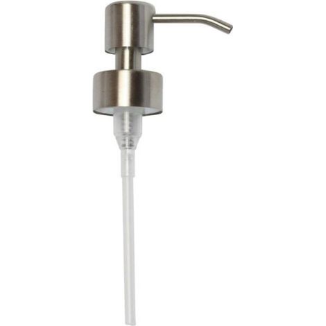 Ersatz-Seifenspenderkopf für Standard-28/400-Gewinde (26–28 mm / 1,02–1,10 Zoll), Oberfläche aus gebürstetem Edelstahl – AquaForge (1/5)