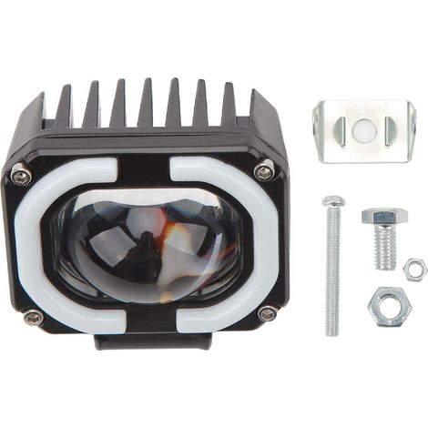 Projecteur LED 10-60 V 2000 lm IP67 étanche, double lentille bleue, pour camion, voiture, SUV, quad, UTV, bateau, moto. (1/5)