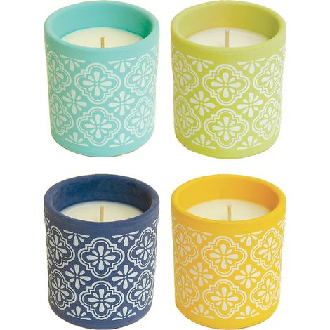 Bicchiere in Terracotta Provence con Citronella Flortis
