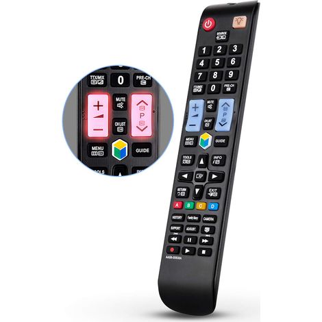 Télécommande Universelle - Pour TV Samsung - Compatible AA59-00638A - Réponse 0,2 s - Compacte - 1 Pièce (1/5)
