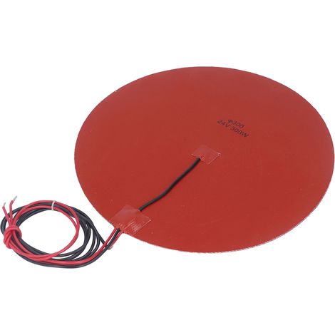 Silikon-Heizmatte mit NTC-Thermistor (100 kΩ) für 3D-Drucker-Heizbett, 300 W, 300 mm Durchmesser, 24 V DC (1/5)