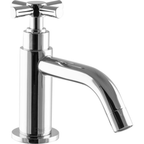 PaulGurkes Kaltwasser Standventil Armatur Kreuzgriff kleiner Wasserhahn Chrom (1/3)
