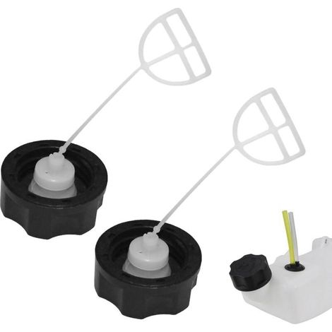 Bouchon Reservoir Debroussailleuse,Lot de 2 Bouchon Essence Tondeuse, Bouchons de Réservoir de Debroussailleuse, Compatibles avec Les Moteurs de Tondeuse à Gazon et Débroussailleuse