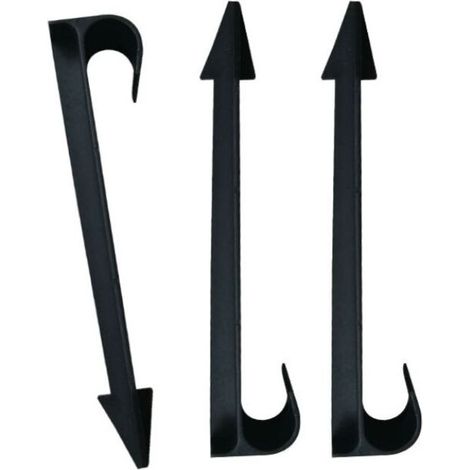 50pcs Drip Irrigation Stakes Drip Irrigation Support Stakes Ground Fixing Stakes,Black,11.2cm