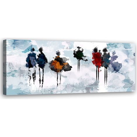 Tableau sur toile Femmes abstraites 90x30 (1/5)