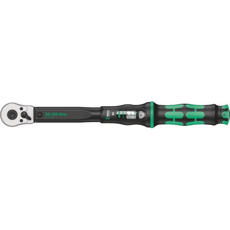 Llave dinamométrica con carraca reversible 3/8" 20-100 Nm WERA Click-Torque B 2 (1/5)