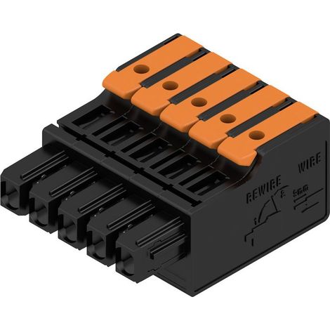 Boîtier pour connecteur CI Femelle, 5 contacts 1 rang , pas 5mm ( Prix pour Paquet de 6 )