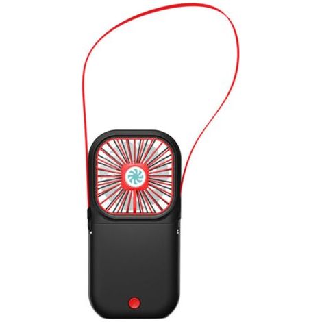 BUNTHAUS Ventilateur USB, ventilateur de cou suspendu pliant, noir (1/5)