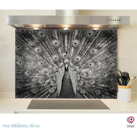 Fond de hotte : Paon - Alu composite - 70 cm - 60 cm (1/5)