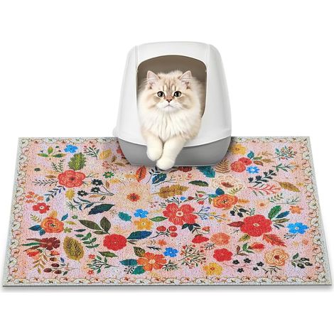 Cat Litter Mat, 60 x 40 cm, Retains 100% of Litter Mat (1/5)