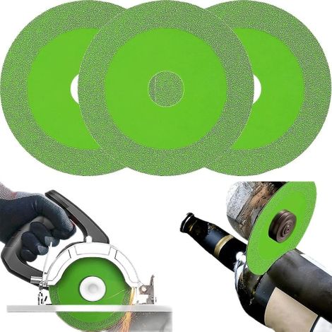 4-Zoll-Glastrennscheiben, dünne Sägeblätter, für Winkelschleifer zum Schneiden von Glas und Keramik (Farbe: 3er-Pack) (1/5)