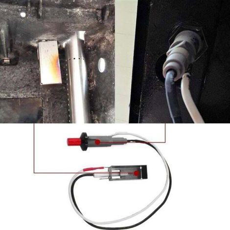 Kit Allumage Piezo - Barbecue À Gaz - Compatible Weber Spirit E-210 Spirit 500/700 Genesis E-310/E-320 Silver Gold Platinum - Référence 7510 - 1 Pièce (1/4)