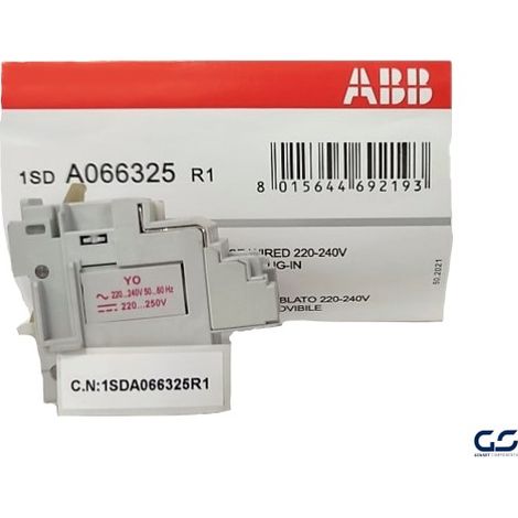 Bobina Apertura SOR-C F/P 220-240V AC 220-250V DC (XT1-XT4) ABB (1SDA066325R1)
