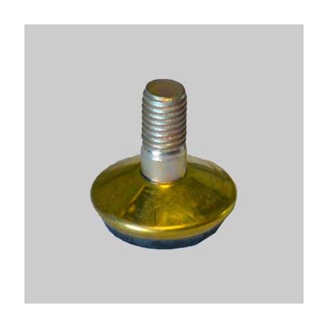 Piedino regolabile in acciaio diametro 32 mm m10 - ottonato conf. da 25 pz