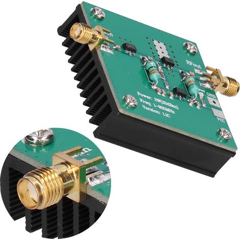 Amplificateur de Puissance RF 2W Large Bande 1-930MHz, Alimentation 12VDC