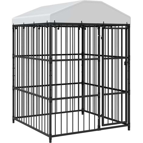 Maison Exclusive - Perrera de exterior con techo 150x150x210 cm