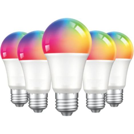 Ampoule LED Connectée Wifi E27 4.5W G45 RGBW - Pack de 5 - SILUMEN (1/5)