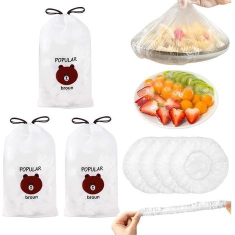 Film alimentaire Sac de conservation des aliments - Réutilisable - 300PCS (1/4)