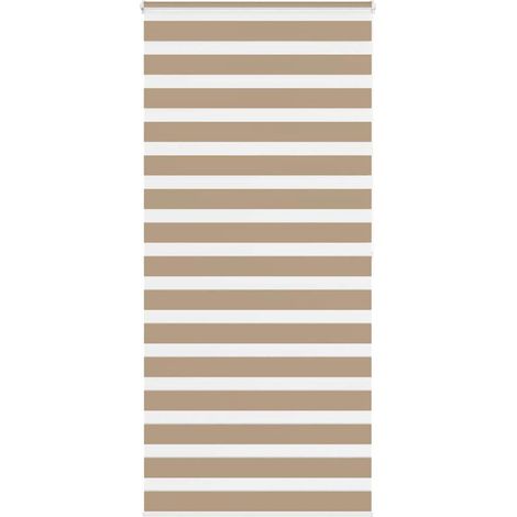 Doppelrollo Sandbraun 115x200 cm Stoffbreite 110,9 cm Polyester