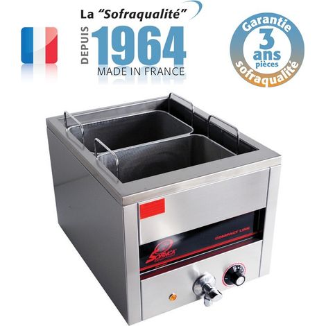 Cuiseur à Pâtes Professionnel Electrique 2 Paniers GN 1/3 - Sofraca (1/2)