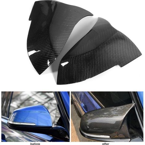 Spiegelkappen aus M-Style-Trockencarbon für BMW F20, F22, F30 und F32 (ein Paar, links und rechts) als Ersatzteil. (1/5)
