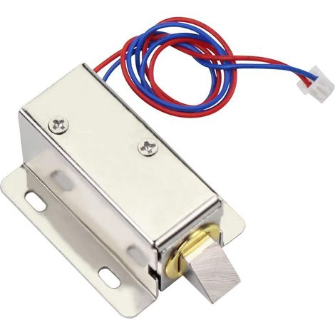 Mini Petite Commande Électrique Électromagnétique de Serrure de Solénoïde 12V 0.6A pour l'Accès de Porte de Classeur de Tiroir (1/5)