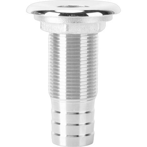 Raccord traversant de Coque 1 Pouce, Tuyau barbelé Droit en Acier Inoxydable 316, connecteur de vidange pour Bateau et Yacht (1/5)