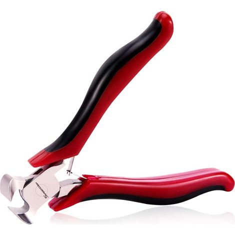 4" Mini fin Pince coupante Micro Pince coupante Pince coupante Precision Flush double lame avec ressort fonctionnelle pour Coupe-câble Outil Professionnel Pull ongles Attaches parisiennes (1/5)
