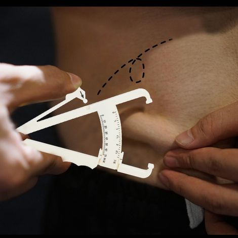Calibrador de pliegues cutáneos para fitness (1 unidad) - Herramienta de medición precisa