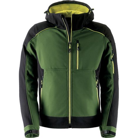 Giacca softshell da lavoro Kapriol Dynamic-Verde-L