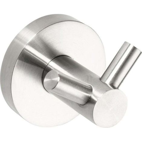 Sapho X-STEEL - Gancho doble, acero inoxidable cepillado XS200