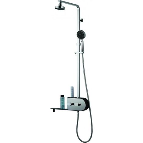 Bodyclean - Colonne de douche en acier inoxydable fonctions pluie tropicale et brume finition miroir S303 (1/5)