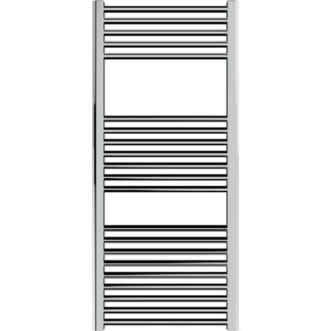 Radiatore idraulico per bagno in colore cromo 1120 x 600 interasse 550 mm Ercos Opera ASOPCF930006001120 H1120 L600 Z550