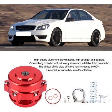 Soupape de décharge de turbocompresseur automobile 50 mm (rouge) (1/5)