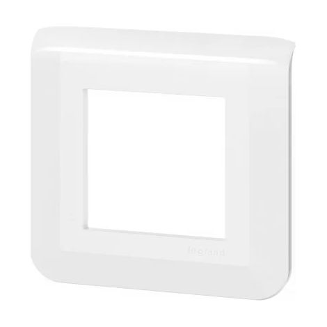Legrand 078802L Plaque de finition blanc pour 2 modules mosaic