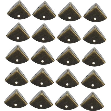 Protège-coins décoratifs, fer, doré, pour boîtes et coffrets (1/5)
