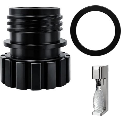 Adaptateur de Bouteille en Verre pour Terra, Compatible avec Bouteilles Crystal 0,7L, Adaptateur Quick Connect avec Joint d'Étanchéité et Design Antidérapant, Accessoire à Soda (1/5)