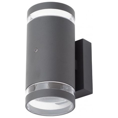 Litecraft Helo Wall Light Outdoor Up & Down Fitting With Photocell - Anthracite (1/5)