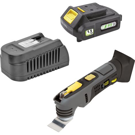 KIT XF-TOOLS Outils oscillant multifonction 18V + batterie 1,5Ah + chargeur rapide (1/2)