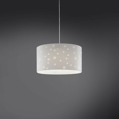 Lampadario Moderno Pois Polilux ® Bianco Materie Plastiche 5 Luci E27
