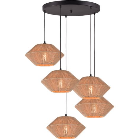 Lampe pendante Japandig Bicono 5x Ø35cm - 2312-05-50-5-35