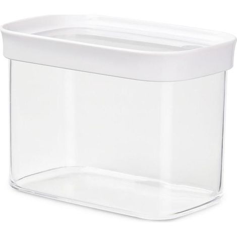 EMSA Optima Rectangular Contenedor 1 L Transparente, Blanco 1 pieza(s)