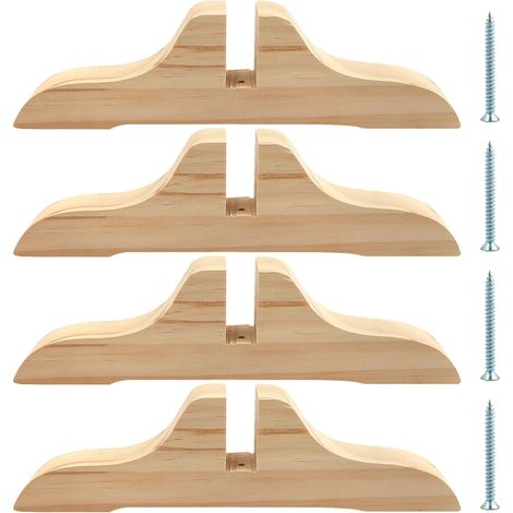 4 Pack Foldable Room Dividers Wooden Screw Divider Stand Divider Stand Hotel Home Office Room Divider (Size:303cm) (1/5)