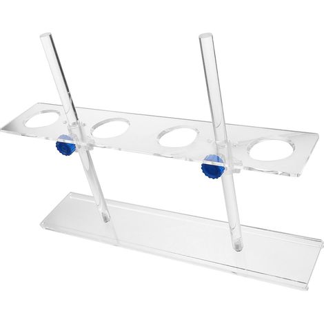 Support de Laboratoire Chimique en Pmma 4 Trous Diamètre 45mm, Porte-entonnoir Réglable Hauteur 250ml, Structure Stable et Résistance la Corrosion pour Expériences en Chimie (1/5)