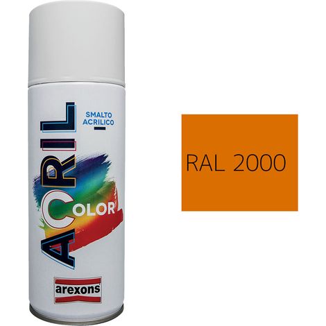 SMALTO SPRAY ACRILICO RAL 2000 - arancio giallo - AREXONS