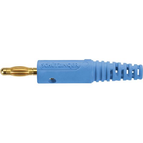 Schützinger Fiche à ressort Ø de la broche: 4 mm bleu 1 pc(s) C008412