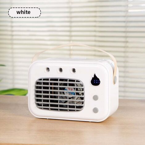 Air frais et humidification deux en un Mini ventilateur USB 500 mAh, batterie longue durée, refroidissement portable de bureau