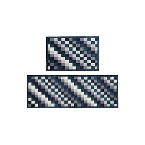 Mega Machine Washable Doormat and Runner, Pixels (1/4)
