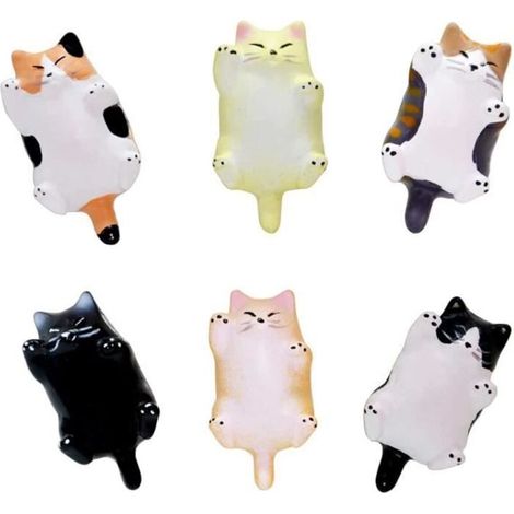 Aimants de réfrigérateur - Aimants Magnetiques Frigo - Multicolor - Résine synthétique - 6 pièces - Décoratif